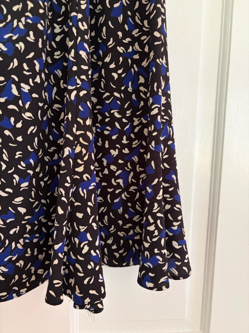Vintage Floral-Print Flare Skirt